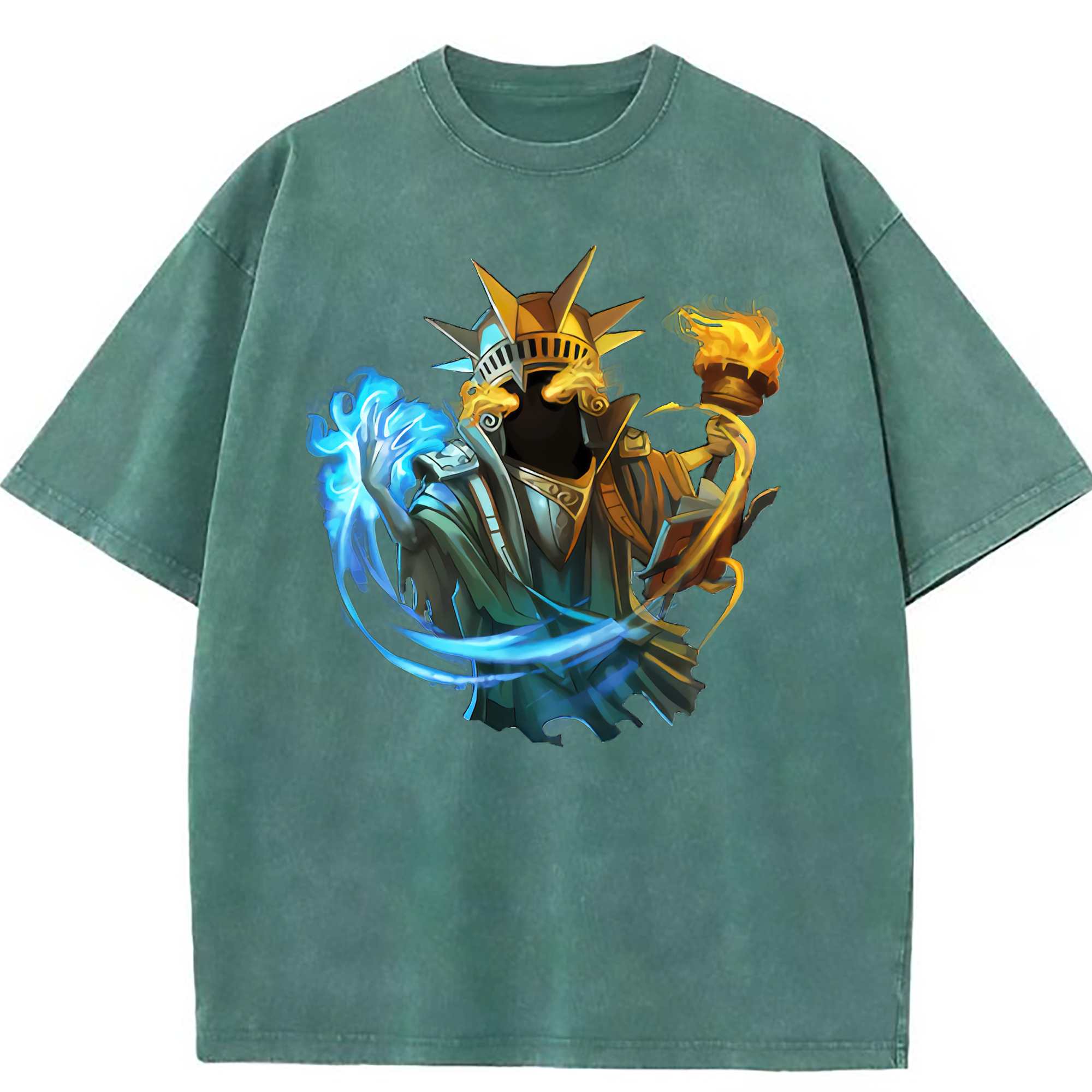 （画像用） リーグ・オブ・レジェンド League of Legends LOL 綿100% ヴィンテージ風 半袖Tシャツ（フロントプリント）